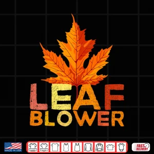 Design Leaf Blower Adult Halloween Matching Couples Costume Shirt