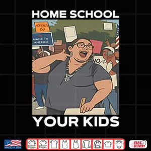 Design Home School Your Kids Lucy Martinez No Kings Protest Shirt