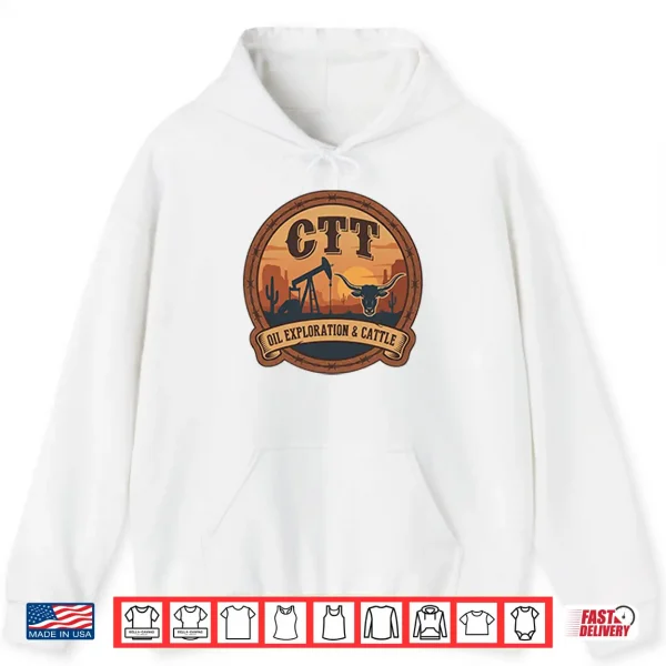 Hoodie Ctt Oil Exploration Cattle Shirt