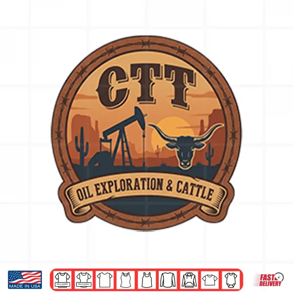 Design Ctt Oil Exploration Cattle Shirt