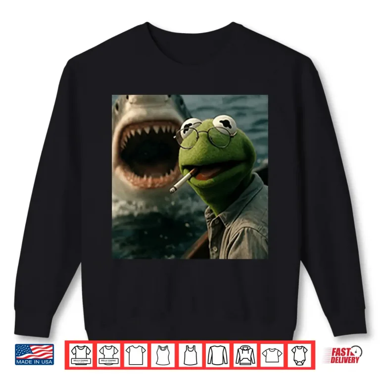 Sweatshirt Kermit The Frog Smoking Meme Shirt