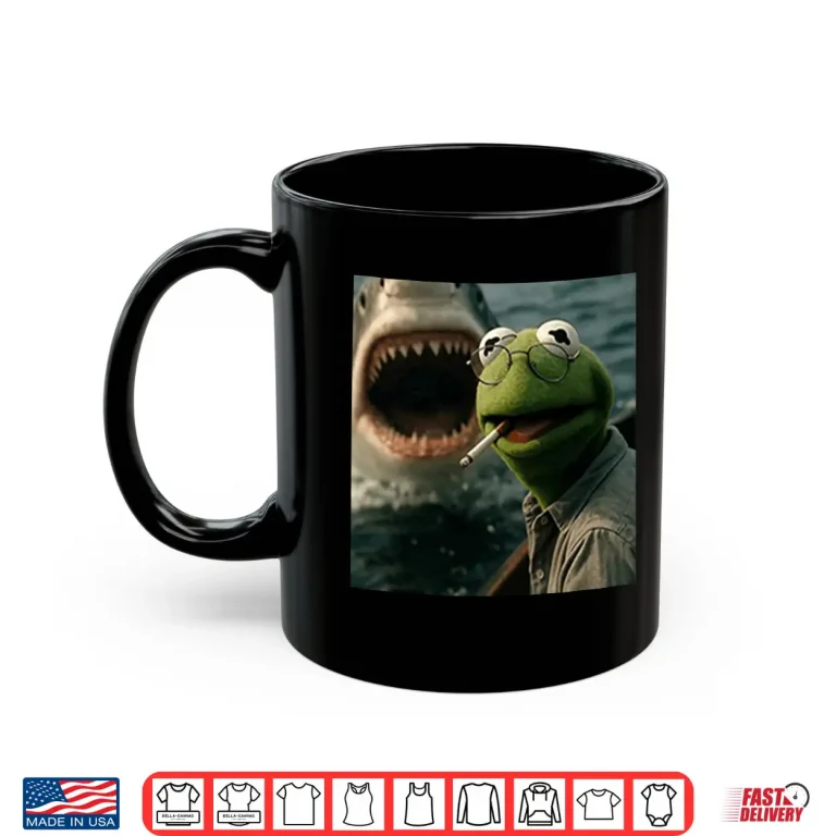 Mug Kermit The Frog Smoking Meme Shirt