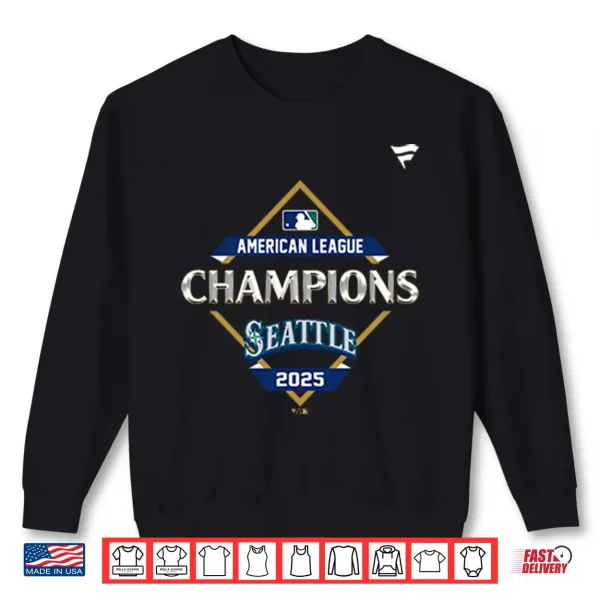 Sweatshirt Seattle Mariners American League Champions 2025 Shirt