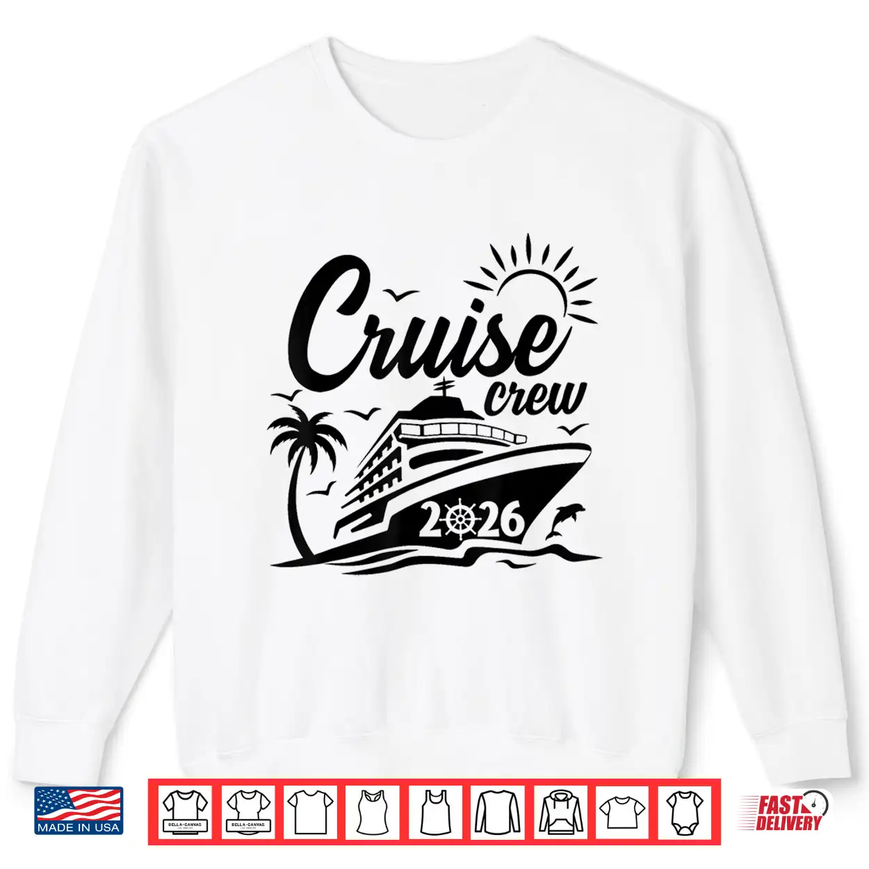 Cruise Crew 2026 Matching Family Summer Beach Vacation Trip Shirt Cruise Crew 2026 Matching Family Summer Beach Vacation Trip Shirt