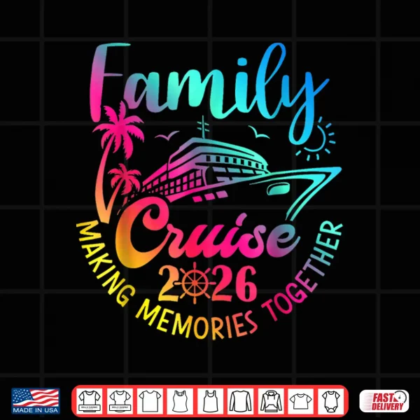 Design Family Cruise 2026 Summer Vacation Matching Family Cruise Shirt