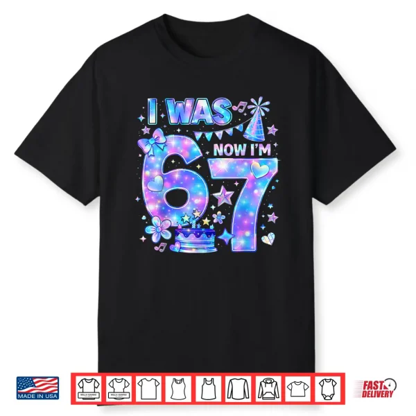 I Was 6 Now I’M 7 Birthday Girl Kpop Bday Party Matching Shirt