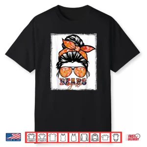 Retro Bears Girl Messy Bun Sports Team Matching Outfit Shirt