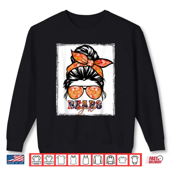 Sweatshirt Retro Bears Girl Messy Bun Sports Team Matching Outfit Shirt