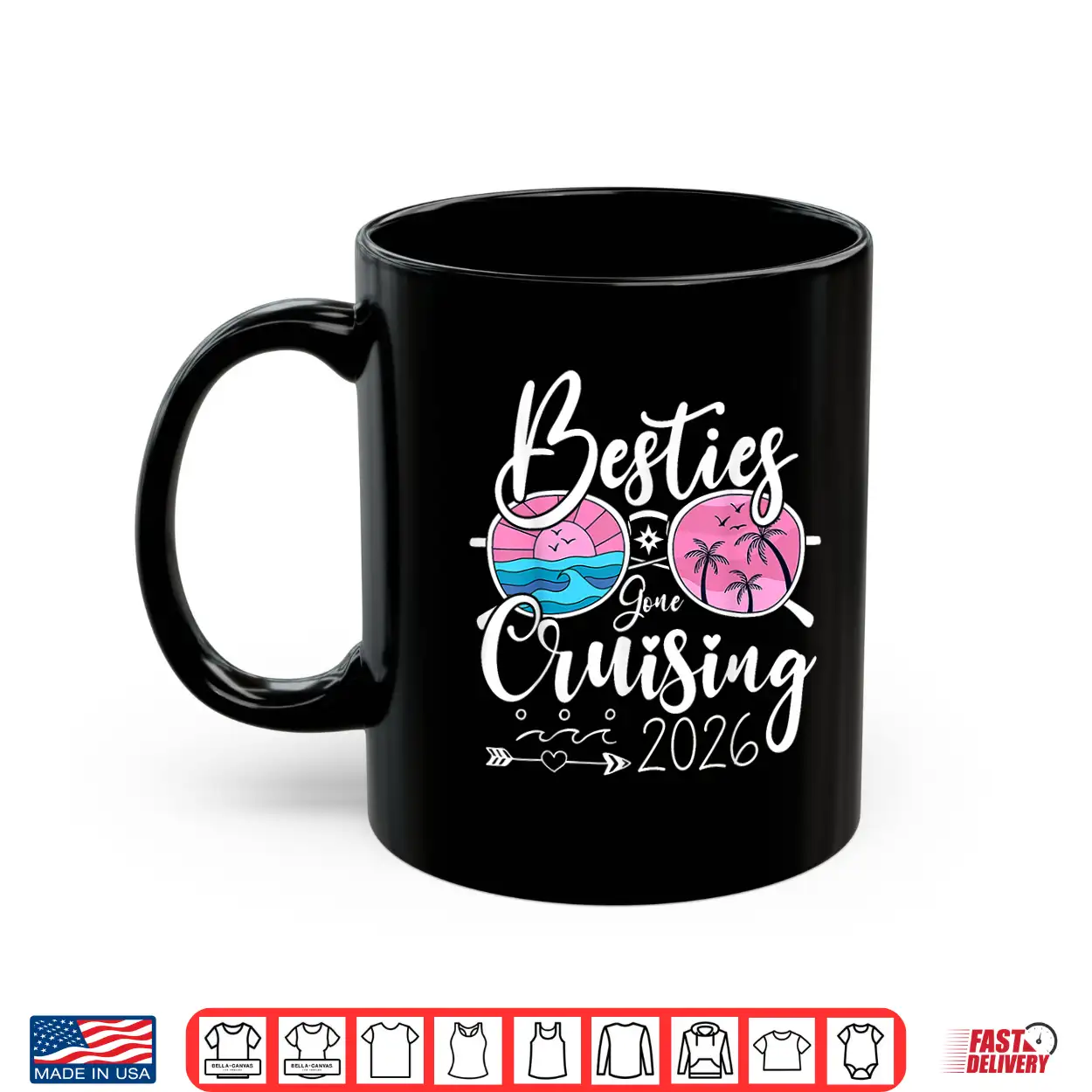 Besties Gone Cruising 2026 Girls Matching Women Cruise Shirt Besties Gone Cruising 2026 Girls Matching Women Cruise Shirt