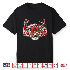 Camo Xoxo Valentine Buck Deer Hunting Season Family Matching Shirt