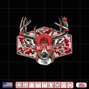 Design Camo Xoxo Valentine Buck Deer Hunting Season Family Matching Shirt