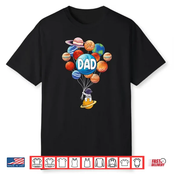 Dad Daddy Astronaut Planets Stem Space Family Matching Shirt
