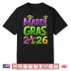 Mardi Gras 2026 Family Matching Costume Pjs Women Kid Men Shirt