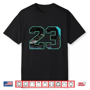 Number 23 Drip Tee Gamma Blue 11S Matching Outfit Shirt