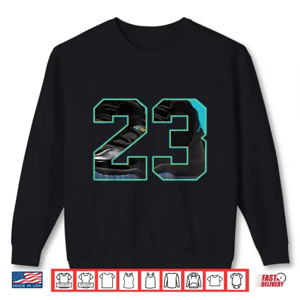 Sweatshirt Number 23 Drip Tee Gamma Blue 11S Matching Outfit Shirt