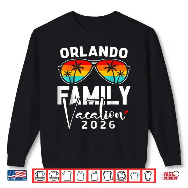 Sweatshirt Orlando Family Vacation 2026 Florida Summer Group Matching Shirt