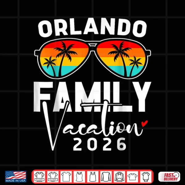 Design Orlando Family Vacation 2026 Florida Summer Group Matching Shirt