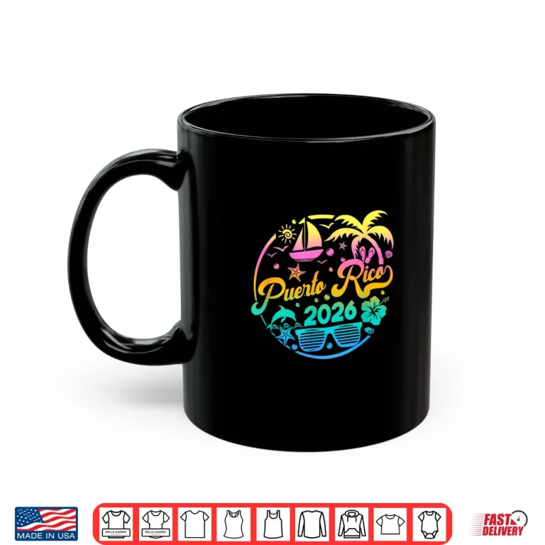 Mug Puerto Rico 2026 Family Vacation Beach Matching Group Shirt