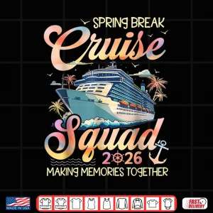 Design Spring Break Cruise Squad 2026 Crusing Matching Vacation Shirt 2