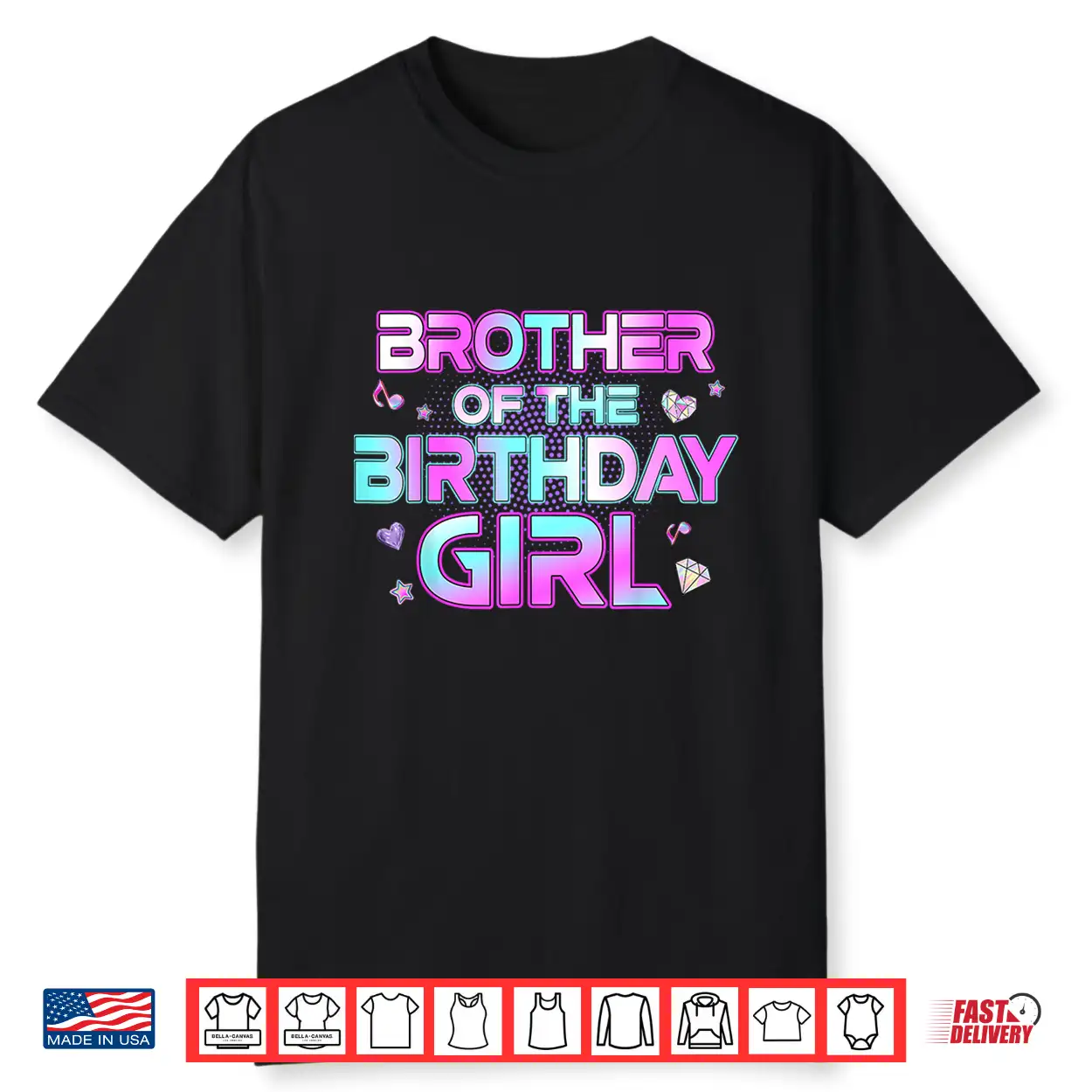 Brother Of The Birthday Girl Matching Family Birthday Party Shirt Brother Of The Birthday Girl Matching Family Birthday Party Shirt