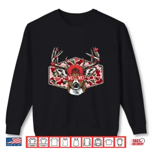 Sweatshirt Camo Xoxo Valentine Buck Deer Hunting Season Family Matching Long Sleeve Shirt