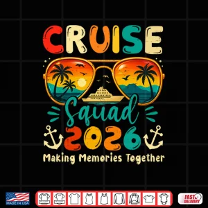 Design Cruise Squad 2026 Family Group Matching Summer Vacation Long Sleeve Shirt