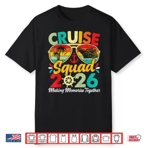 Cruise Squad 2026 Summer Vacation Matching Family Vintage Shirt