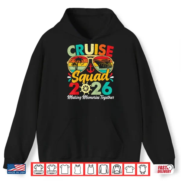 Hoodie Cruise Squad 2026 Summer Vacation Matching Family Vintage Shirt