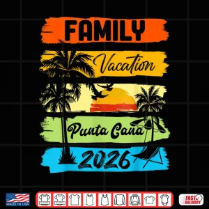 Design Family Punta Cana Vacation 2026 Summer Vacation Matching Shirt