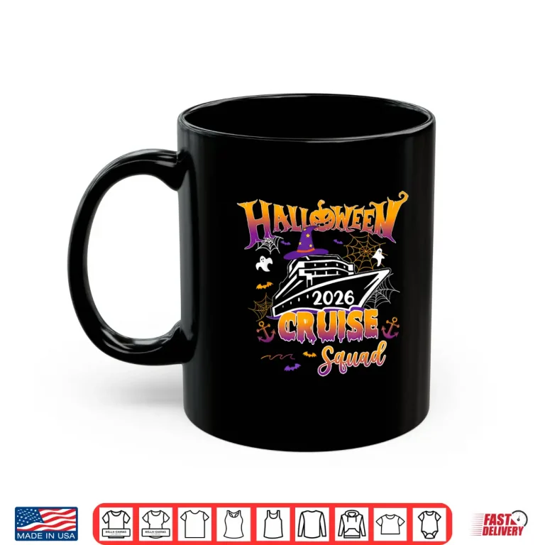 Mug Halloween Cruise Squad 2026 Matching Family Cruising Crew Shirt
