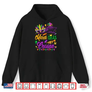Hoodie Mardi Gras Cruise Ship Mask Family Matching Shirt