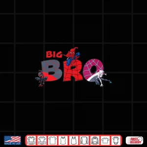 Design Marvel Spider Man Trio Big Bro Brother Family Trip Matching Shirt