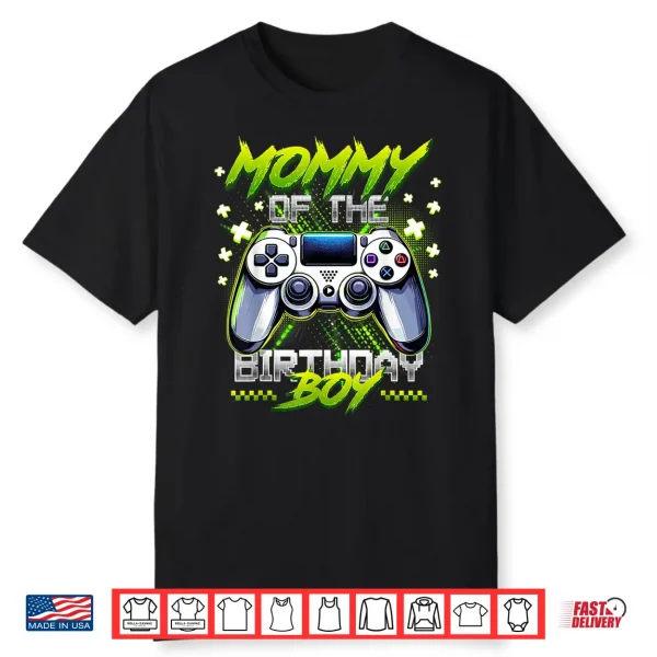 Mommy Of The Birthday Boy Matching Video Game Birthday Gift Shirt