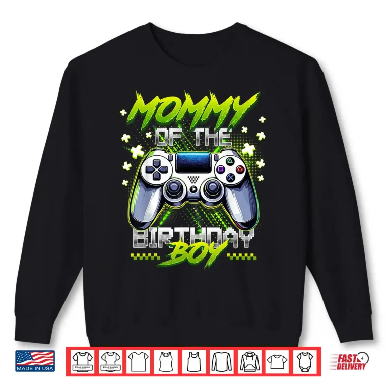 Sweatshirt Mommy Of The Birthday Boy Matching Video Game Birthday Gift Shirt