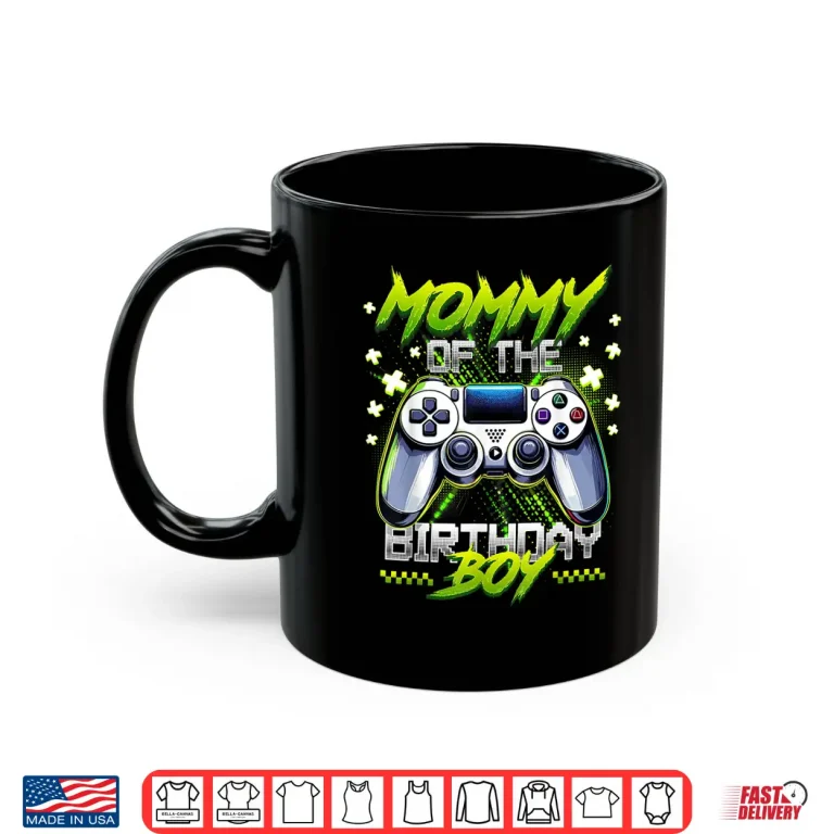 Mug Mommy Of The Birthday Boy Matching Video Game Birthday Gift Shirt