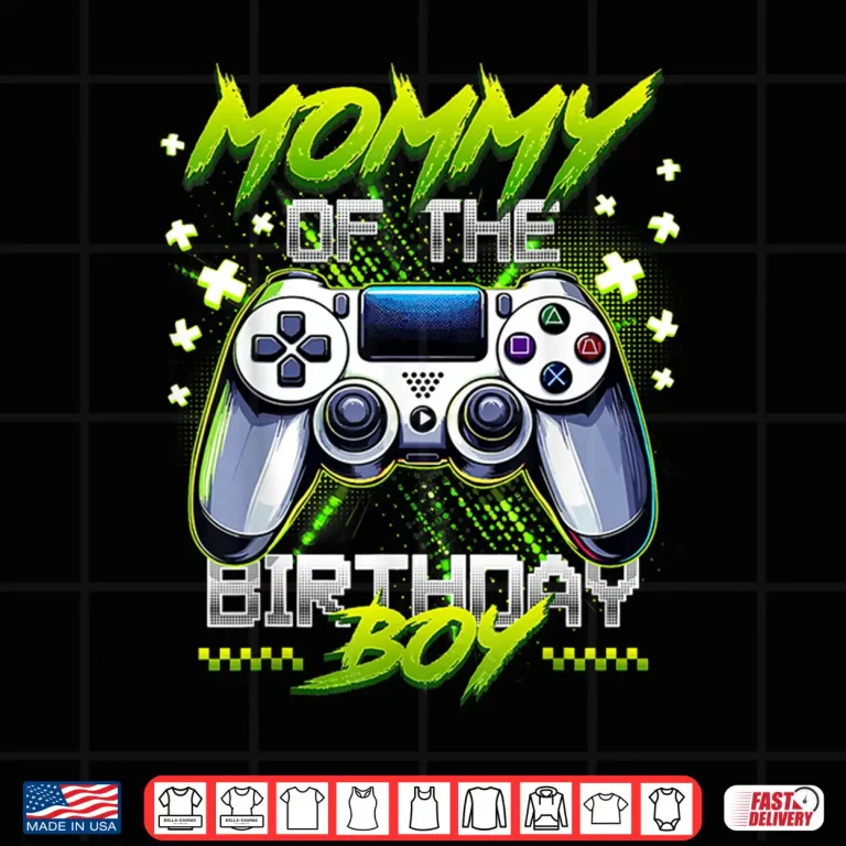 Design Mommy Of The Birthday Boy Matching Video Game Birthday Gift Shirt