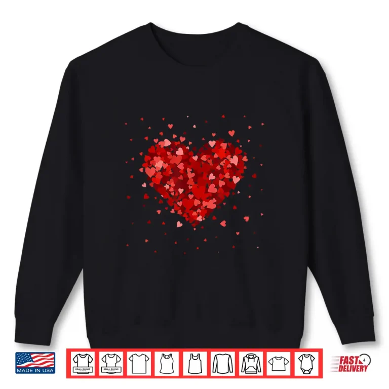 Valentine Heart Shirt Couple Matching For Men Women Shirt 2 Sweatshirt Valentine Heart Shirt Couple Matching For Men Women Shirt