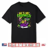 Women’S He’S She’S My Drunker Half Matching Couple Mardi Gras V Neck Shirt