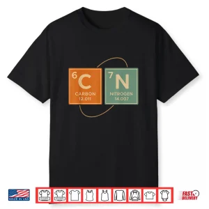 Retro Funny 6 7 Carbon Nitrogen Periodic Shirt
