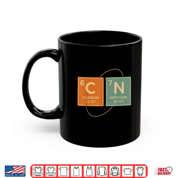 Mug Retro Funny 6 7 Carbon Nitrogen Periodic Shirt