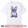 Cute French Bulldog Graphic With Glasses Pop Art Frenchie Shirt