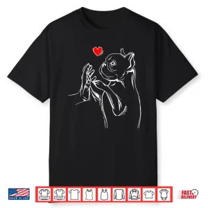 French Bulldog Frenchie Love Cute Dog Mom Funny Girls Gift Shirt