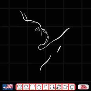 Design French Bulldog Minimalist Line Art Bulldog Lovers Men Woman Shirt