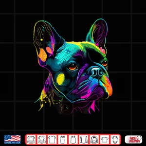 Design French Bulldog Pop Art Design Cute French Bulldog Lovers Shirt