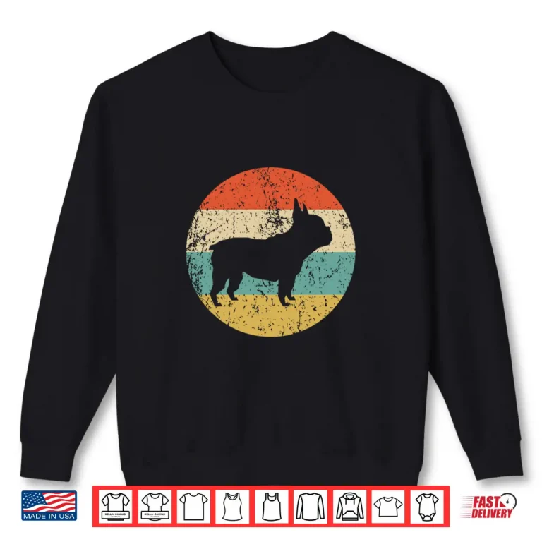 Sweatshirt French Bulldog Retro French Bulldog Dog Shirt
