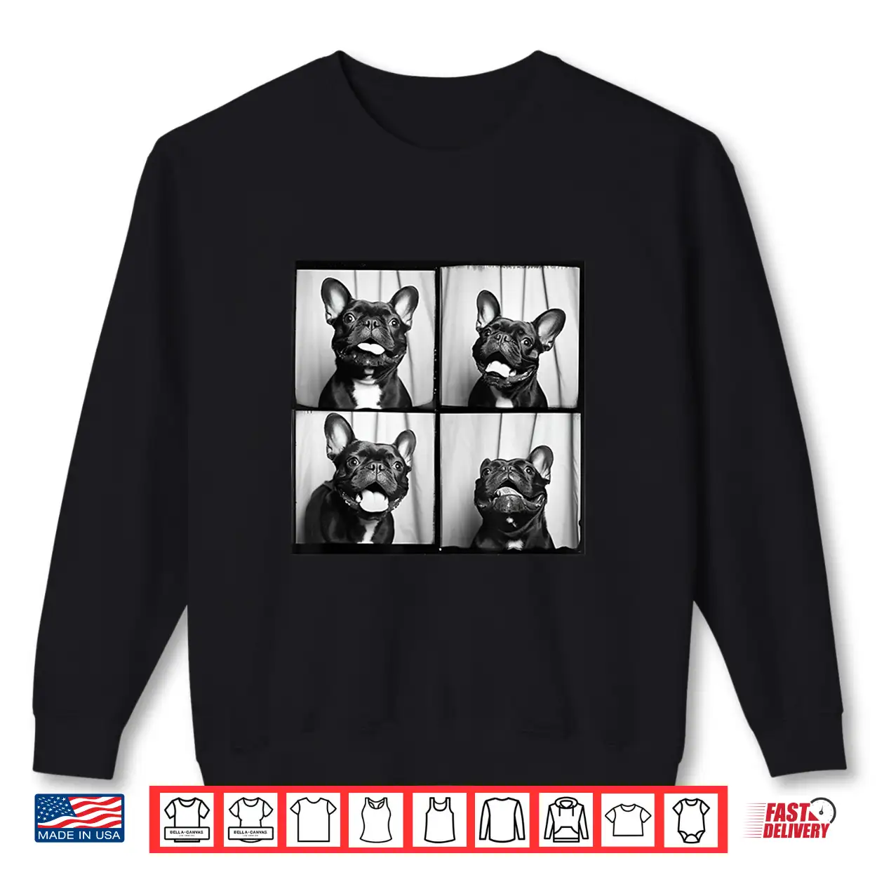 Frenchie Face Pet Portrait Photobooth French Bulldog Mom Shirt Frenchie Face Pet Portrait Photobooth French Bulldog Mom Shirt