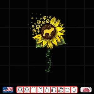 Design Frenchie Mom Sunflower French Bulldog Lover Gifts Dog Mama Shirt