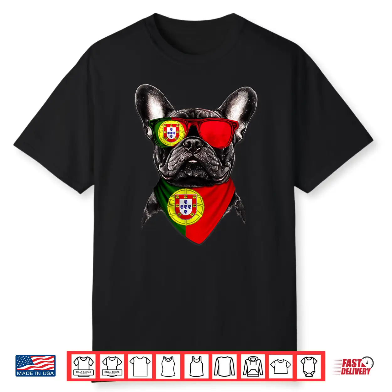 Portuguese Flag American French Bulldog Heritage Portgual Shirt Portuguese Flag American French Bulldog Heritage Portgual Shirt