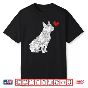 Valentine’S Day French Bulldog Frenchie Heart Men Women Kids Shirt