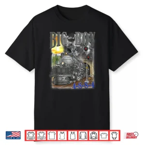 Big Boy 4014 Steam Locomotive Vintage Railroad Train Engine Shirt